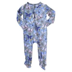 PP Bamboo LUCY - FOOTIE RUFFLED ZIPPERED ONE PIECE NWT